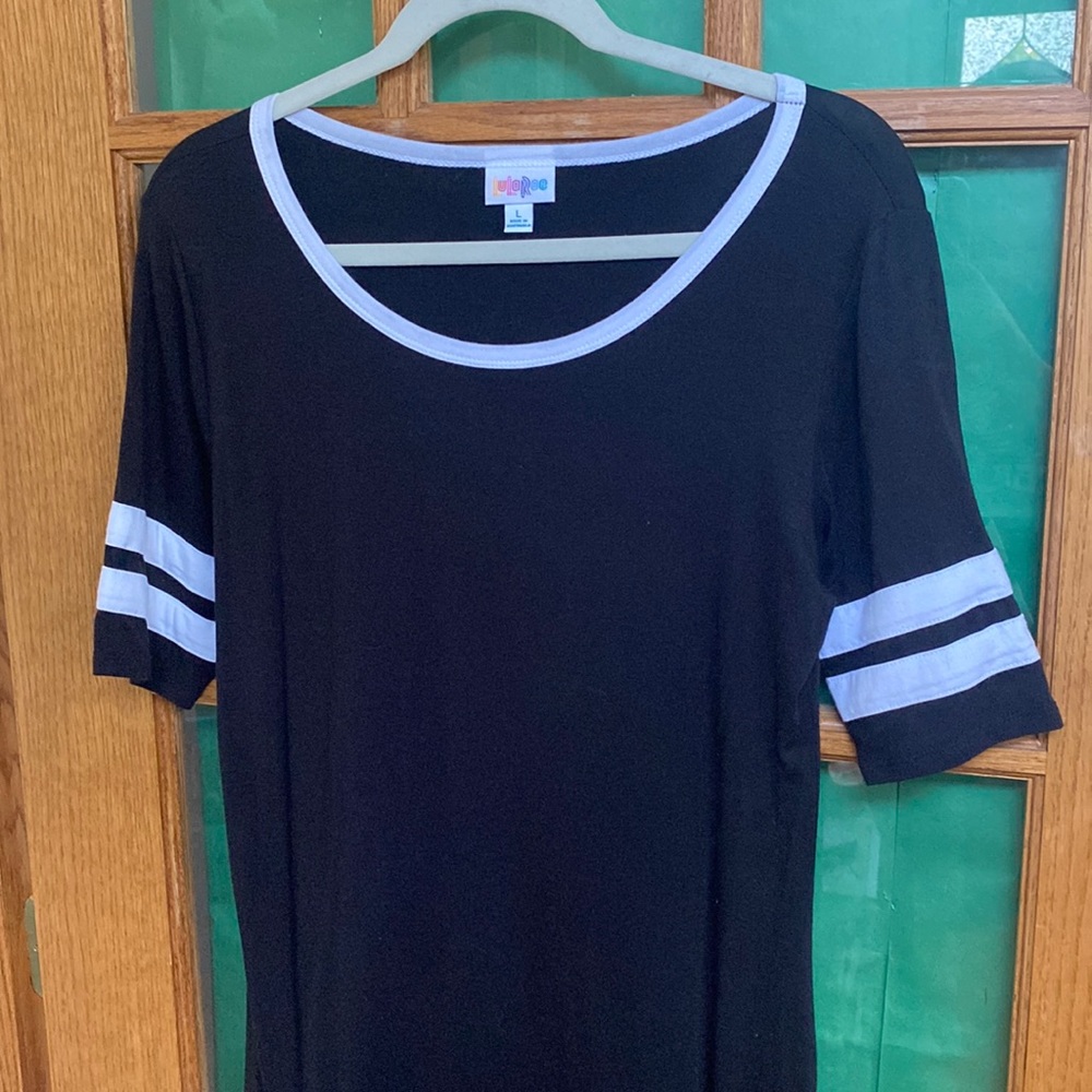 LuLaRoe Black Cotton Dress Large
